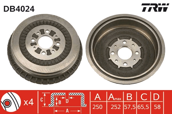 Tambur frana DB4024 TRW