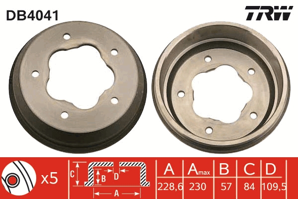 Tambur frana DB4041 TRW