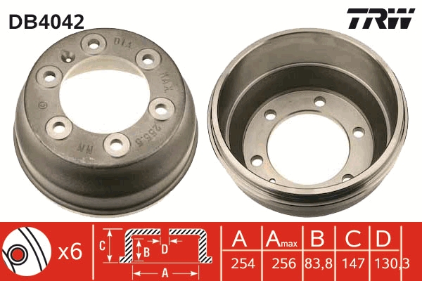 Tambur frana DB4042 TRW