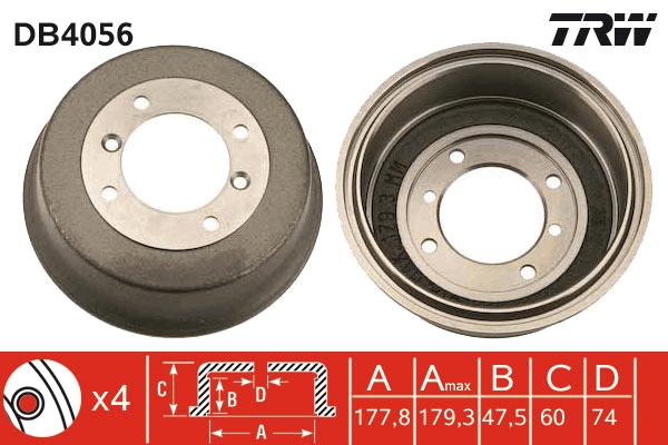 Tambur frana DB4056 TRW