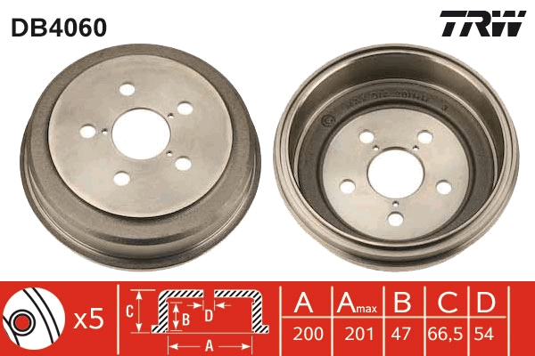 Tambur frana DB4060 TRW