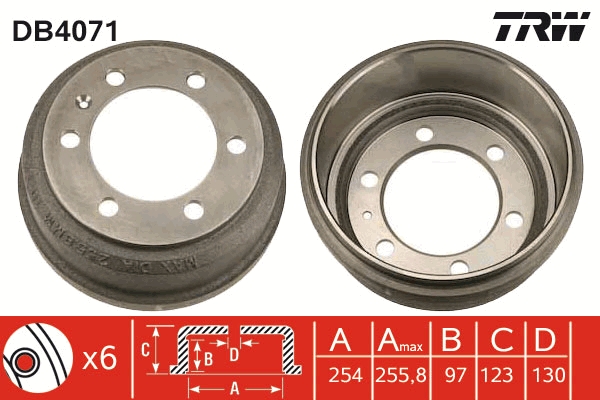 Tambur frana DB4071 TRW