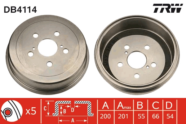 Tambur frana DB4114 TRW