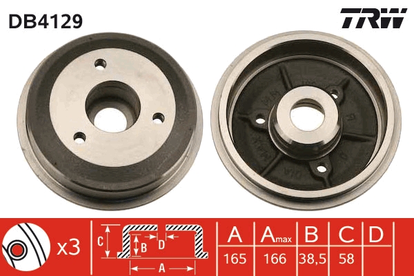 Tambur frana DB4129 TRW