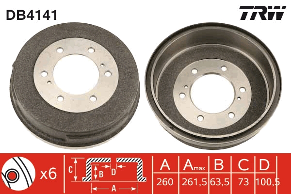 Tambur frana DB4141 TRW
