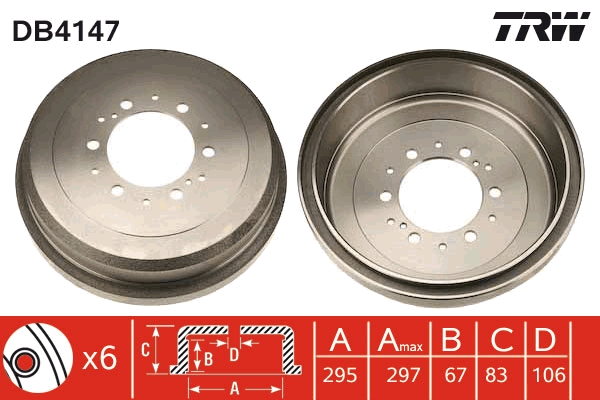 Tambur frana DB4147 TRW