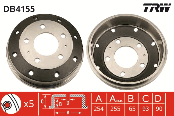 Tambur frana DB4155 TRW
