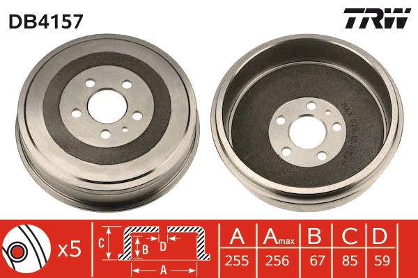 Tambur frana DB4157 TRW