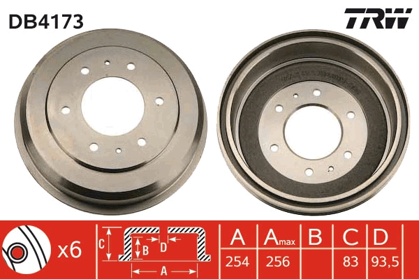 Tambur frana DB4173 TRW