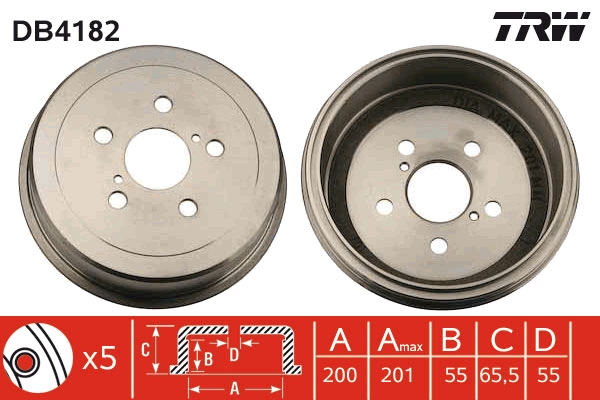 Tambur frana DB4182 TRW