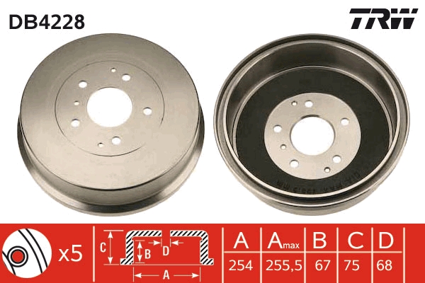 Tambur frana DB4228 TRW