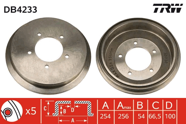 Tambur frana DB4233 TRW