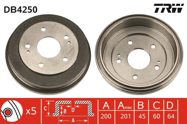 Tambur frana DB4250 TRW