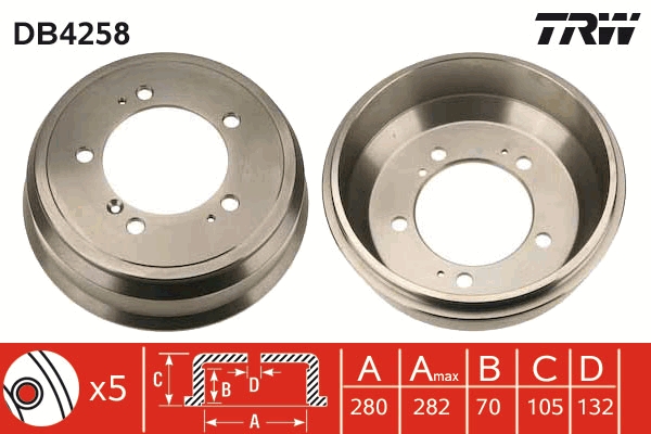 Tambur frana DB4258 TRW