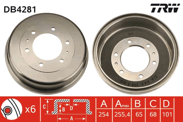 Tambur frana DB4281 TRW