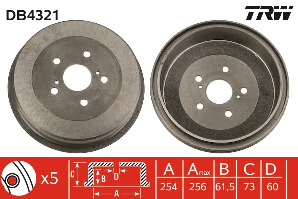 Tambur frana DB4321 TRW