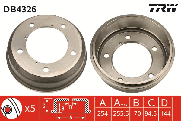Tambur frana DB4326 TRW