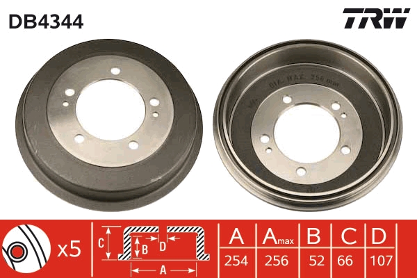 Tambur frana DB4344 TRW