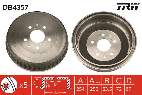 Tambur frana DB4357 TRW