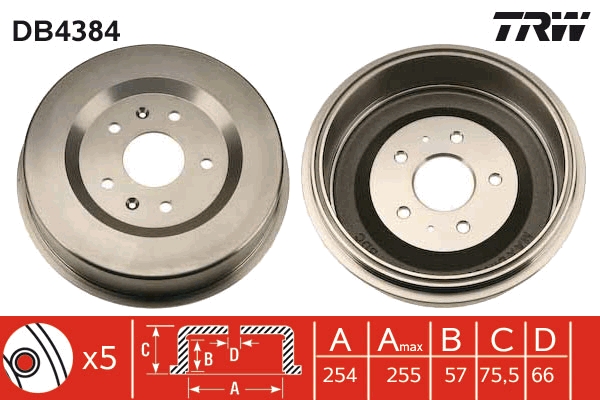 Tambur frana DB4384 TRW