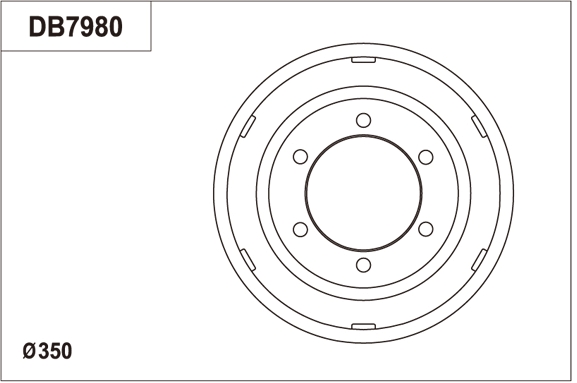 Tambur frana DB7980 TRW