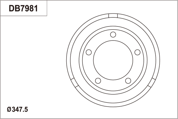 Tambur frana DB7981 TRW