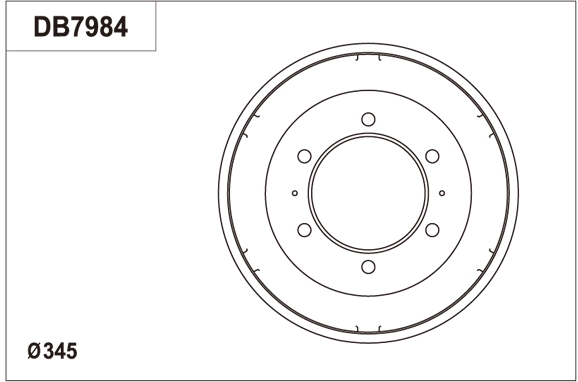Tambur frana DB7984 TRW