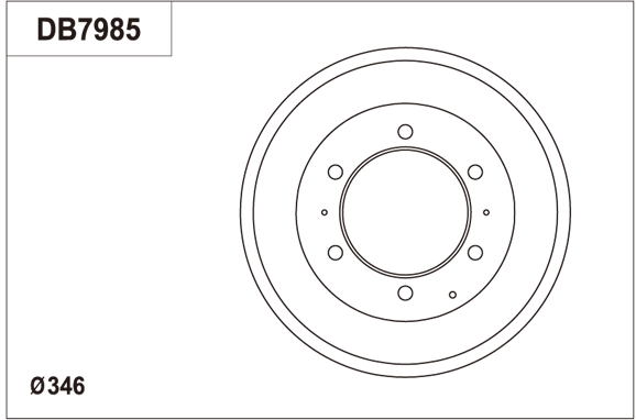 Tambur frana DB7985 TRW