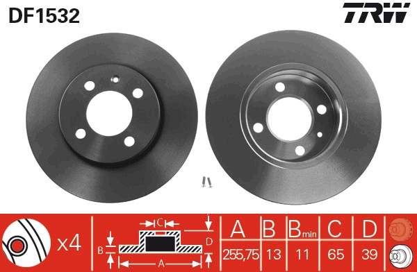 Disc frana DF1532 TRW