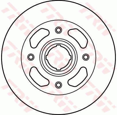 Disc frana DF1986 TRW