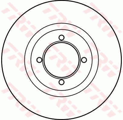Disc frana DF2642 TRW