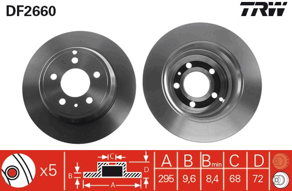 Disc frana DF2660 TRW