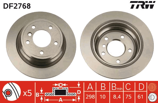 Disc frana DF2768 TRW