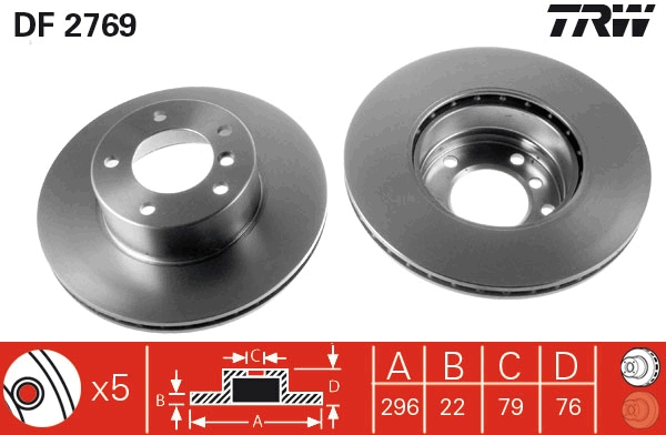 Disc frana DF2769 TRW