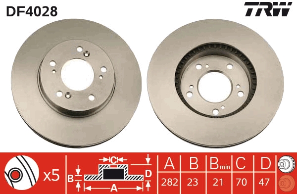 Disc frana DF4028 TRW