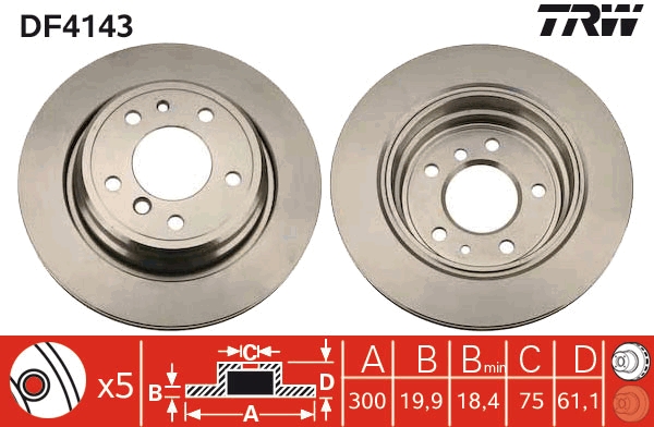 Disc frana DF4143 TRW