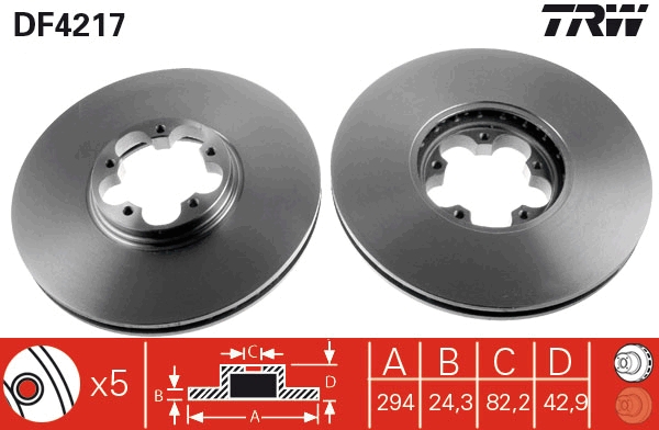 Disc frana DF4217 TRW