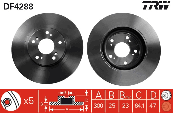 Disc frana DF4288 TRW