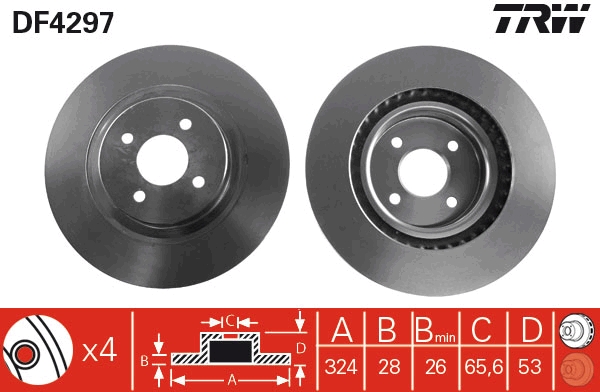 Disc frana DF4297 TRW