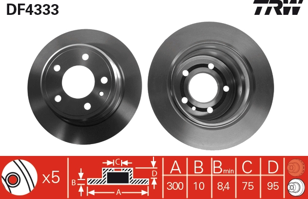 Disc frana DF4333 TRW