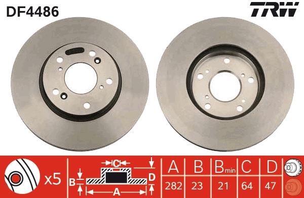 Disc frana DF4486 TRW