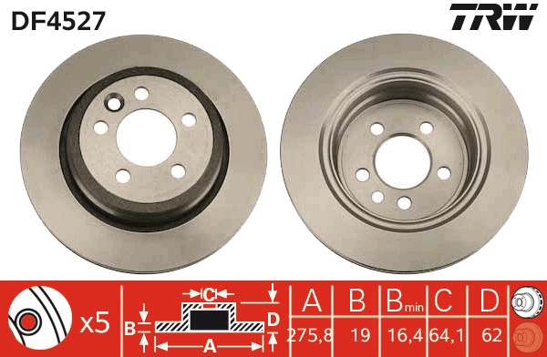 Disc frana DF4527 TRW