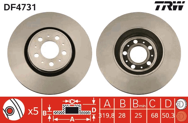 Disc frana DF4731 TRW