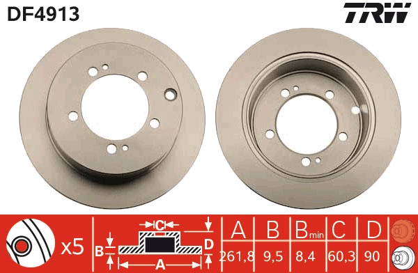 Disc frana DF4913 TRW