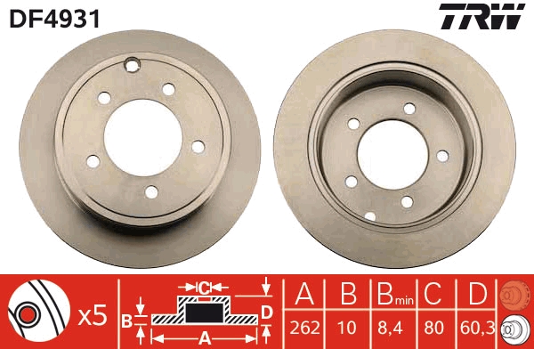 Disc frana DF4931 TRW