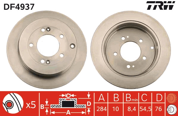 Disc frana DF4937 TRW