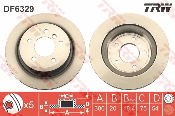 Disc frana DF6329 TRW