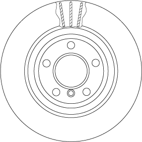 Disc frana DF6617S TRW