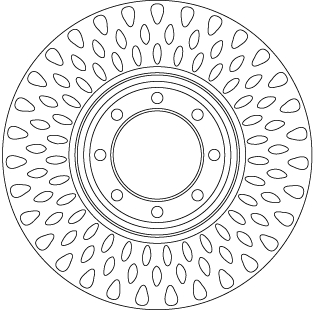 Disc frana DF6688S TRW