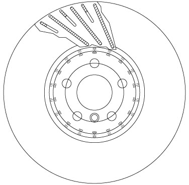 Disc frana DF6891S TRW